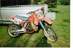 My 86 Honda CR 250 2-stroke,  super fast bike.  tons o' fun on this one. Those 2-strokes really have some zip to them. this bike felt like it had...